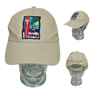 Surfware Hawaiian Classics Strapback Hat Baseball Cap Surfboard Sail Boat Island